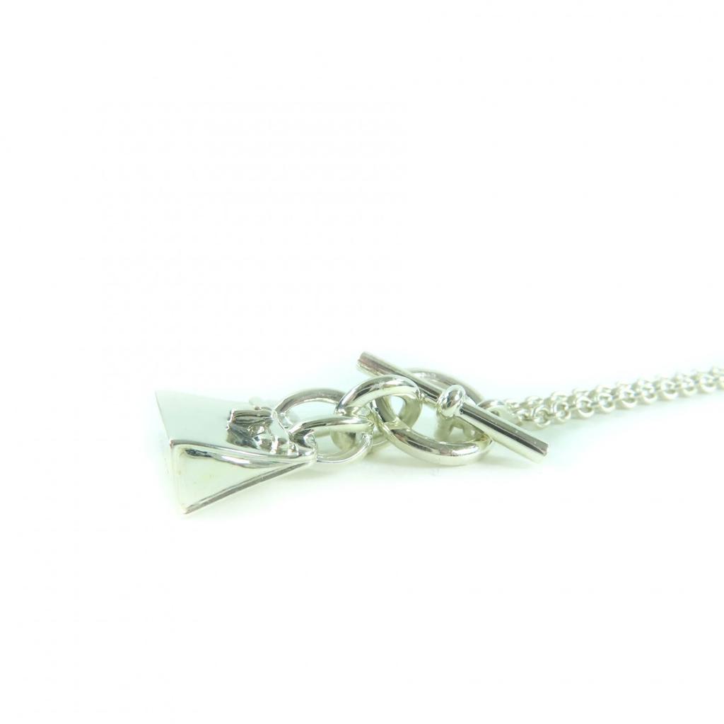 Excellent HERMES Necklace Amulet Birkin Silver 925 Women Used