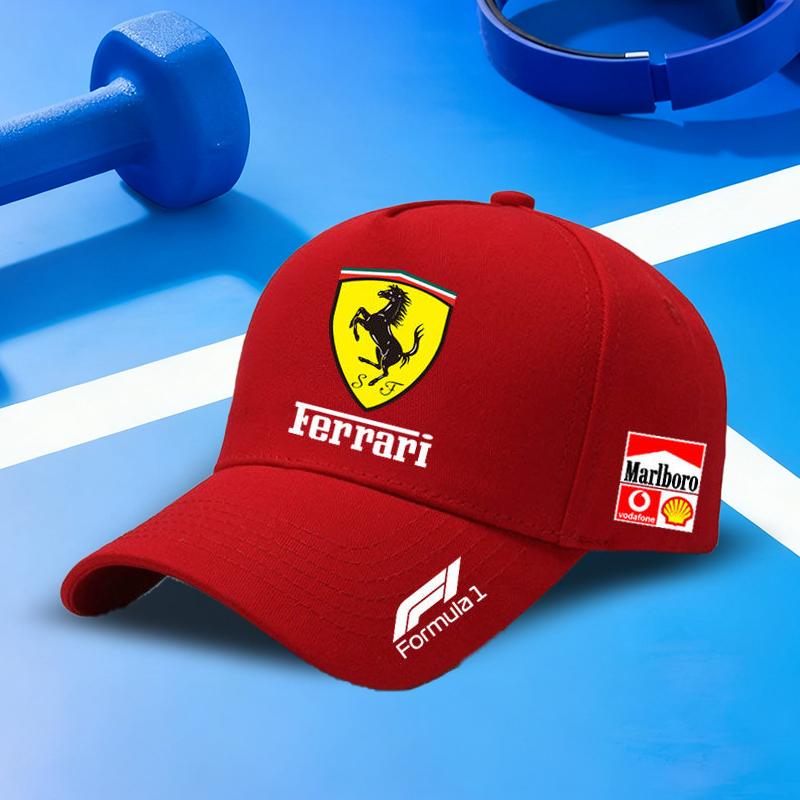Car Logo Cotton Adjustable Baseball Hat Outdoor Auto Accessories For Ferrari Roma F80 296 GTB GTS SF90 Stradale Spider Spyde JQ1