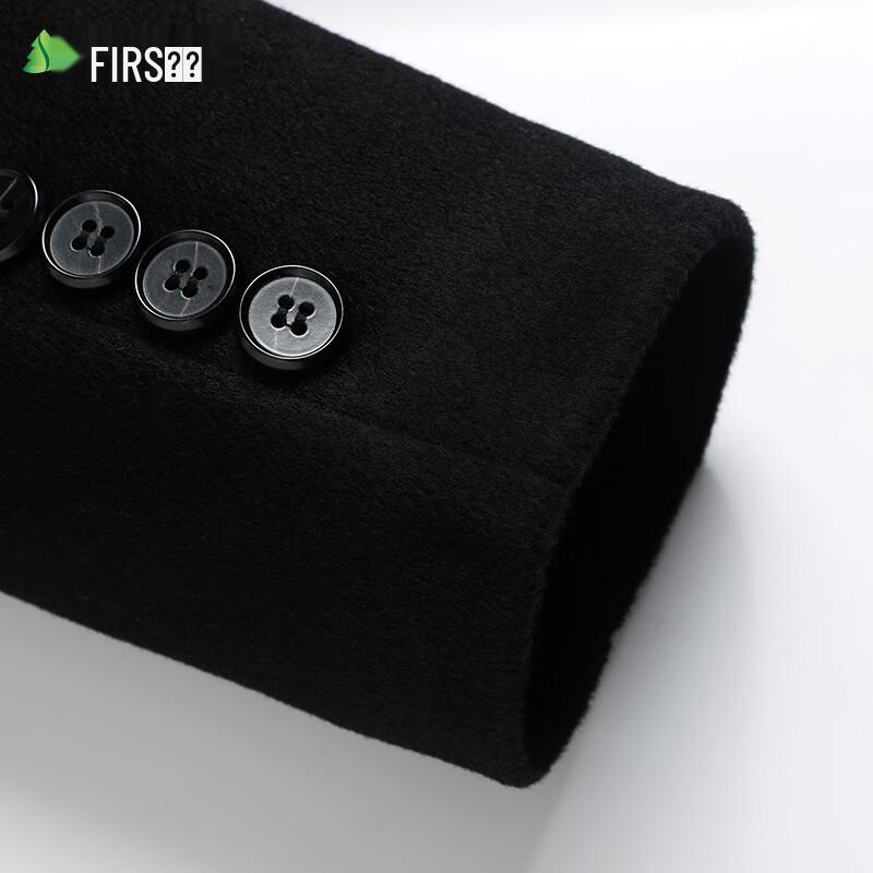 Shanshan Men's Wool Blend Long Business Casual Overcoat