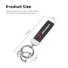 Carbon Fiber Leather Keyrings Car Keychain Accessories For Mitsubishi Ralliart Outlander Jinxuan Lancer Ex Galant Attrage Pajero