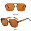 Trendy Ins Style Square Aviation Sunglasses UV400 Protection Black Shades 70 Glasses for Women & Men