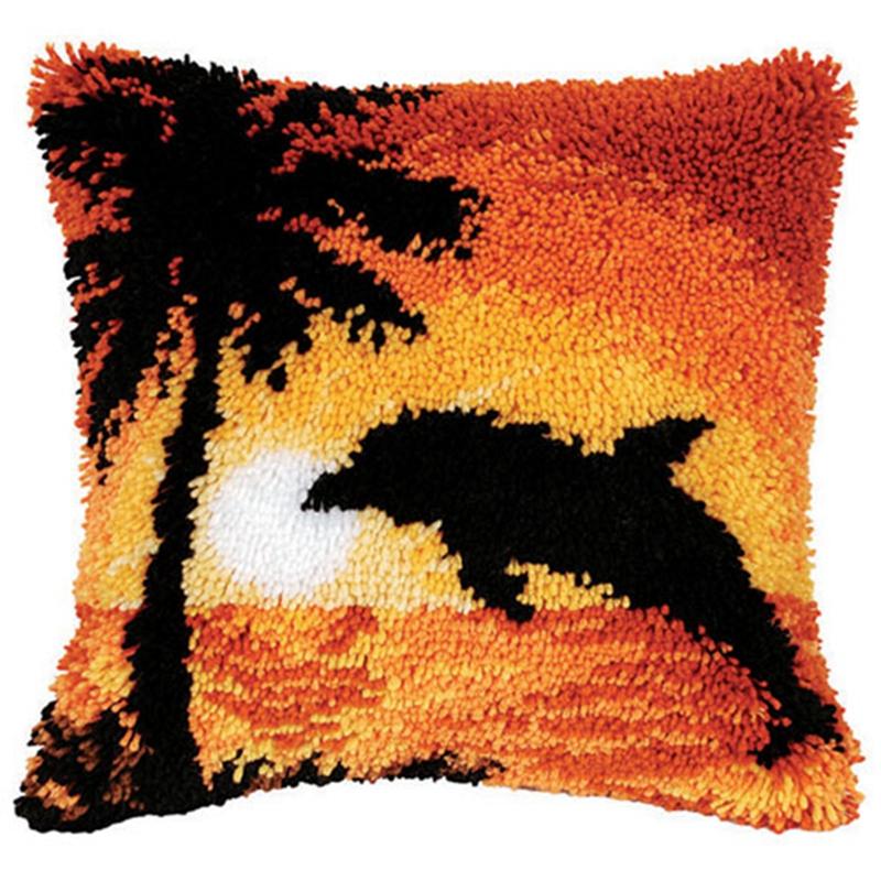 

Дика природа Тварин Килимки для вишивання гачком з петлями Подушка Смірна Пакет Килим Вишивка гачком з петлями Набір для вишивання хрестиком Подушка Knooppakket