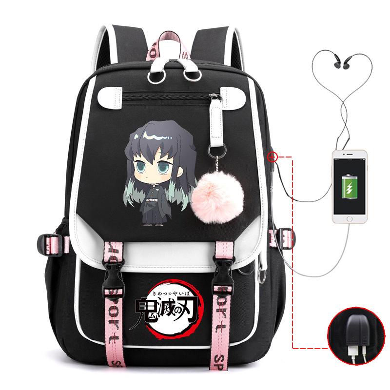 Demon slayer ghost extermination column student schoolbag junior high school student primary school student middle school student backpack