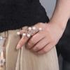 Adjustable Pearl Ring Geometric Beach Party Ring Gifts Wedding Accessories Fashion Jewelry  Girl