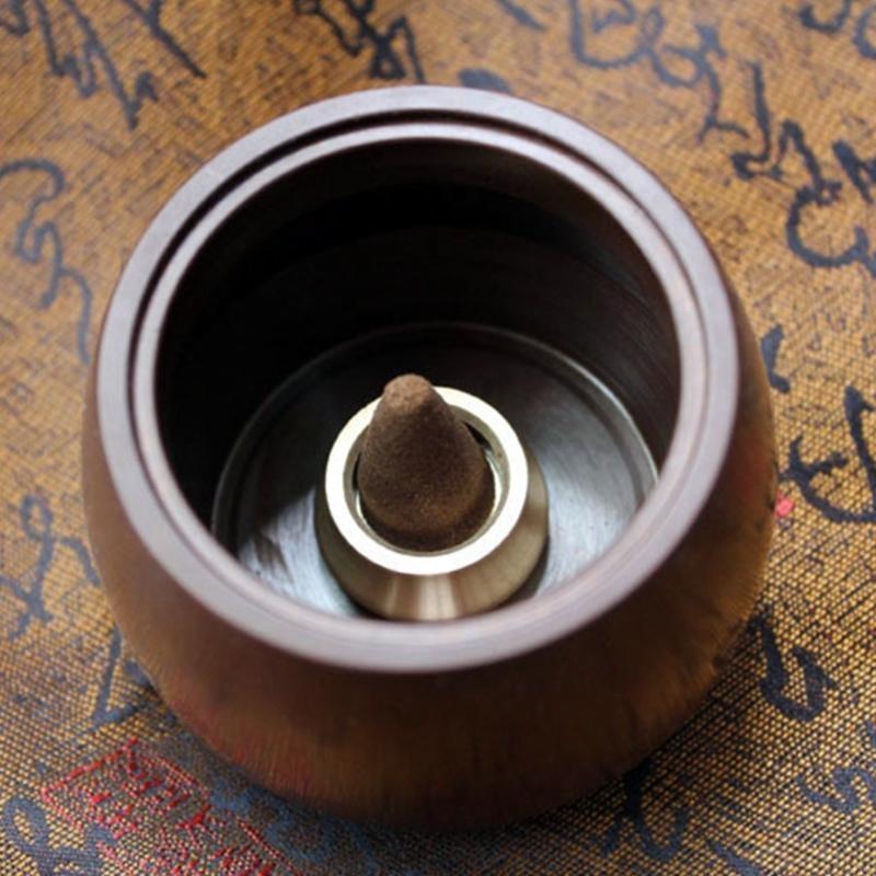 62KD 1PC Bowl Brass Incense Holder for Incense Incense Base Deco