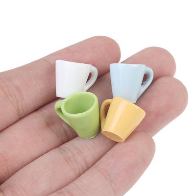 4Pcs/Set Doll House Candy Color Mini Mug Japanese Water Cup Scene Props
