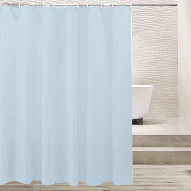 Luxurious Polyester Waterproof Shower Curtain With Hooks In Minimalist Modern Design