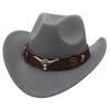 Ethnic Bullhead Felt Cowboy Hat