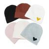 Temu autumn and winter wool hat women's solid color pullover hat ear protection warm cold hat love knitted hat couple