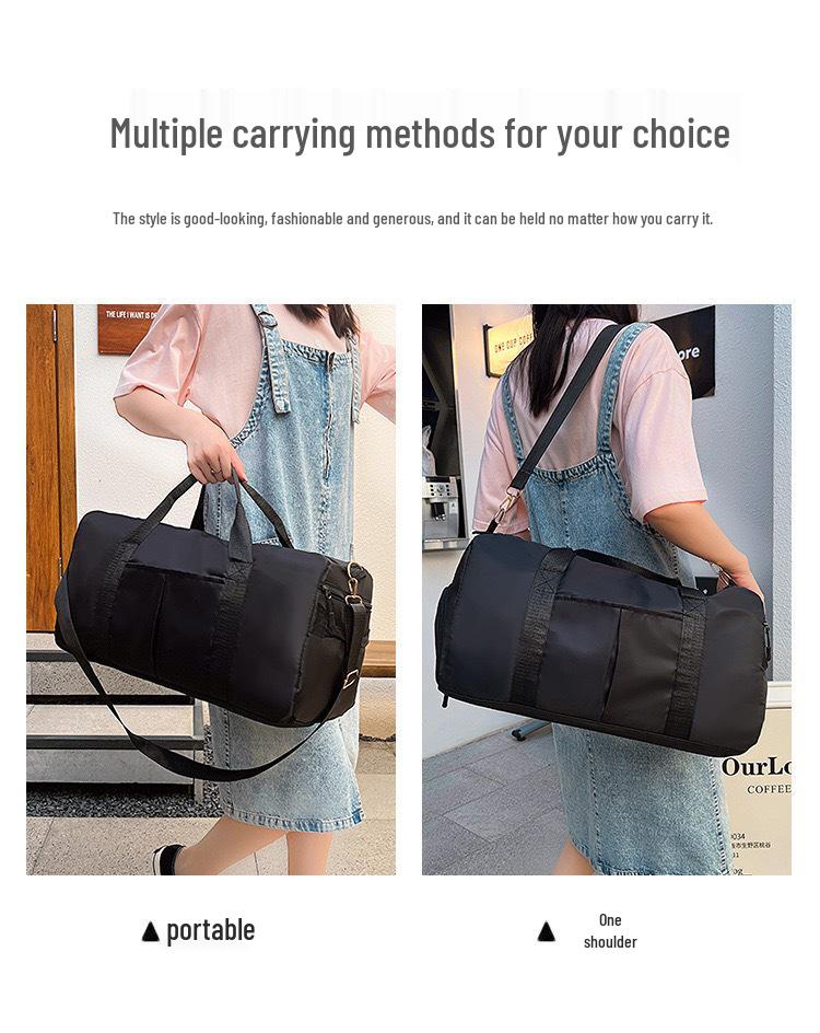 Large-Capacity Travel Bag with Shoe Compartment - Dry/Wet Separation, Shoulder & Cross-Body Luggage Bag