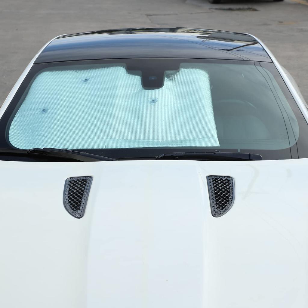 DIYUCAR Sunshade for Jaguar Windshield Front Blackout Front Car Sun UV Car Custom Easy Installation F-TYPE 2013-2024, Sunshade, Shade, Sunshade,