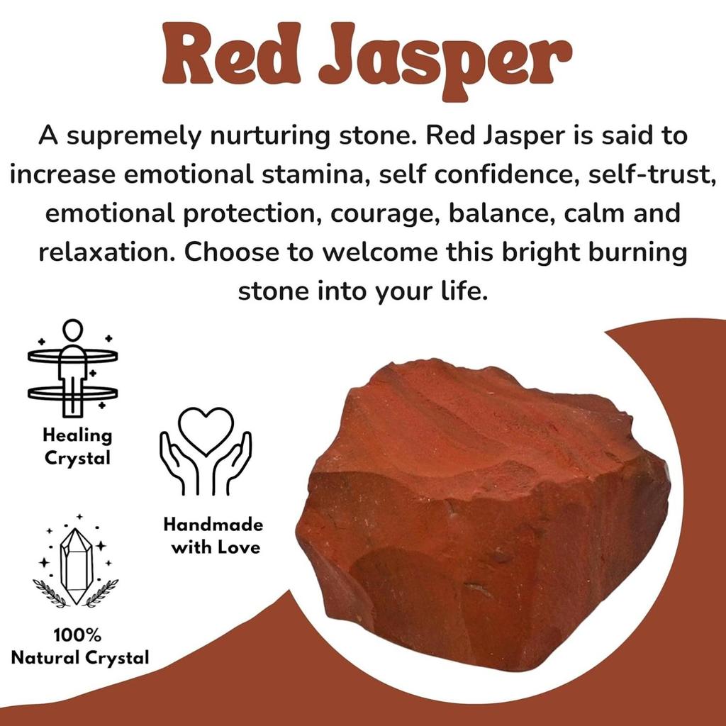 Natural Red Jasper Raw Stone Original Crystal Red Jasper Rough Raw Gemstone AA+ Grade Red Jasper Rock