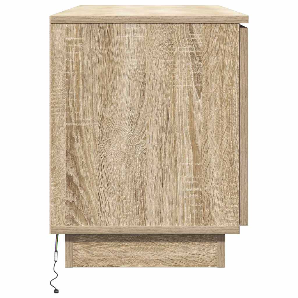 TV Cabinet in Sonoma Oak 100 x 38 x 49 cm Particleboard