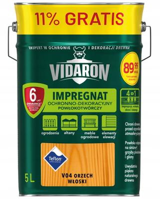 Vidaron Protective and Decorative Film-forming Impregnation 5L Walnut
