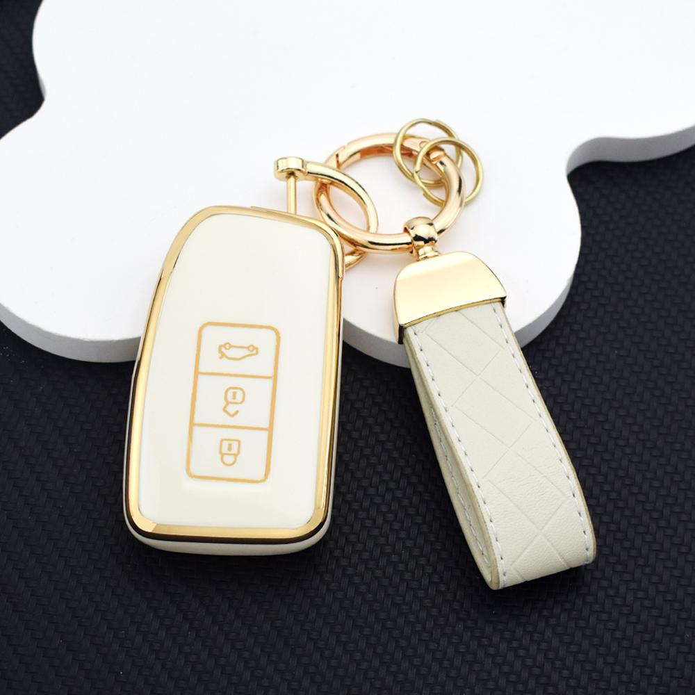 TPU Anti-scratch Car Key Case Cover for Lexus ES300h ES350 RX350 RX450h NX300 NX300h IS250 IS300h GX460 LX570 Shell Fob Holder