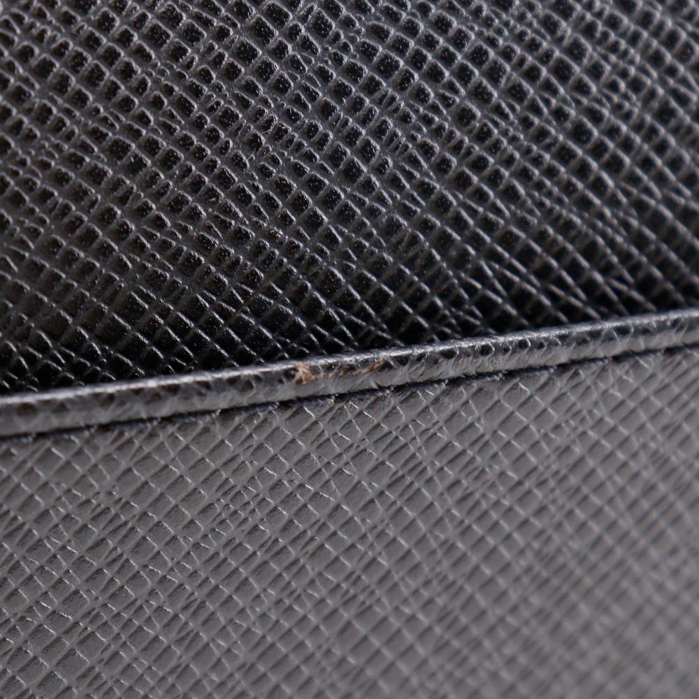 LOUIS VUITTON Selenga Business Bag M30782 Aldoise black Taiga mens Used