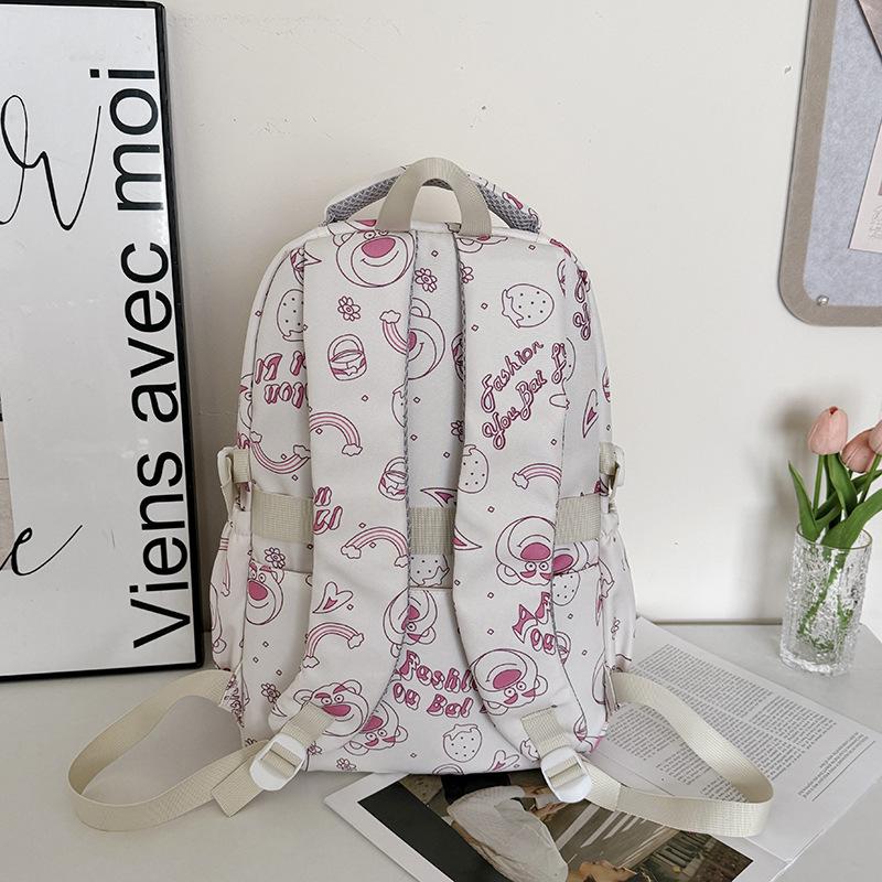 School bag high value fresh Harajuku large capacity travel back printing versatile