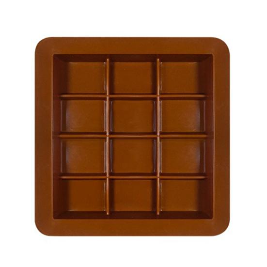 Silicone Chocolate Mold 8/12/24-Cavity Square Baking Molds for Waffles Easy Release Clean Kitchen Essential