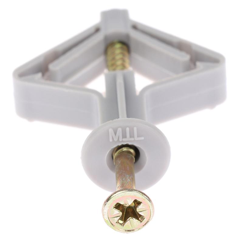 Kit 20 Pezzi Tasselli ad Espansione per Cartongesso con Viti Autoperforanti Muro Casa Forato