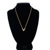 LOUIS VUITTON M61083 Gold Plated Essential V Necklace gold Gold Plated Used
