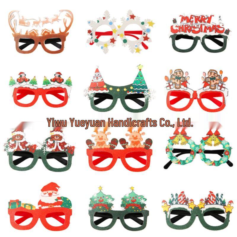 Festive Headband Eyeglass Frames: Christmas, Halloween, Valentine's Day & Party Glasses with Santa Claus Design