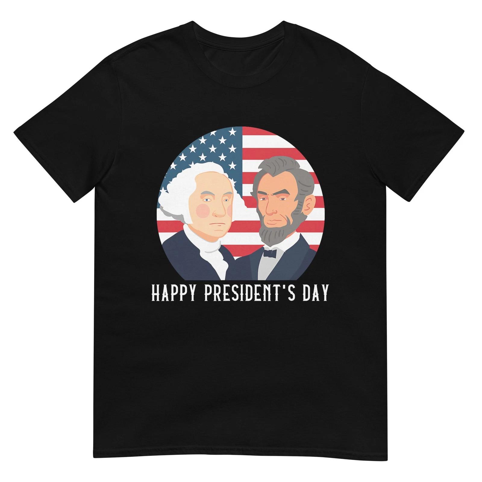 

Happy President s Day Washington Lincoln Costume Outfit T-Shirt L