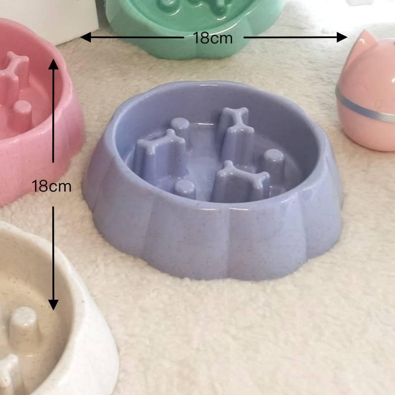 Pet Safe Slow Feed Bowl For Small Dogs And Cats With Anti Spill Design