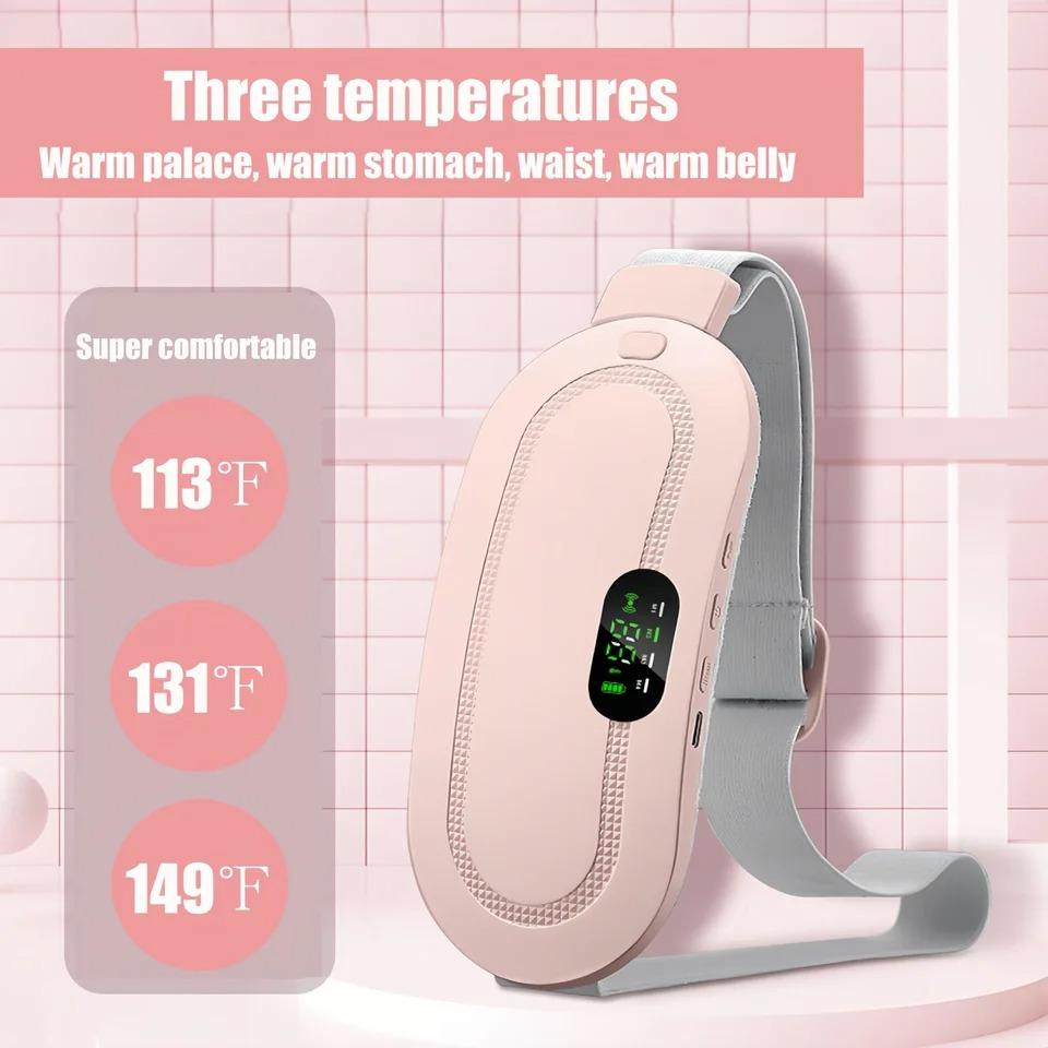 Warming Palace Belt Women Menstrual Heating Waist Massager Hot Compress Period Relief Belt Portable Intelligent Heating Massage Waist Belt