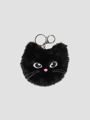 ROLAROLA ROLA CAT FRIENDS POUCH KEYRING BLACK