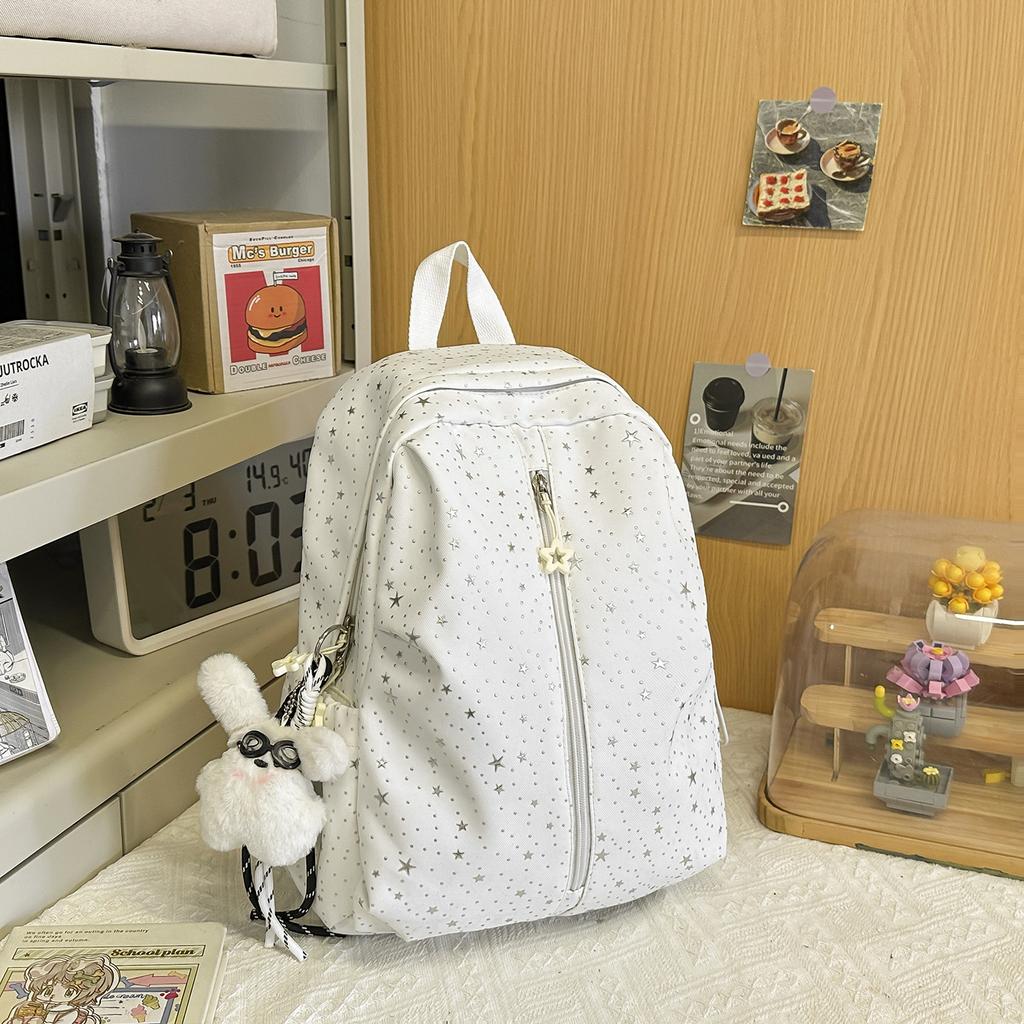 Schoolbag Spring New Schoolbag Female Korean Ins Sweet Stars Girl Heart Travel Backpack High Value Mori Backpack