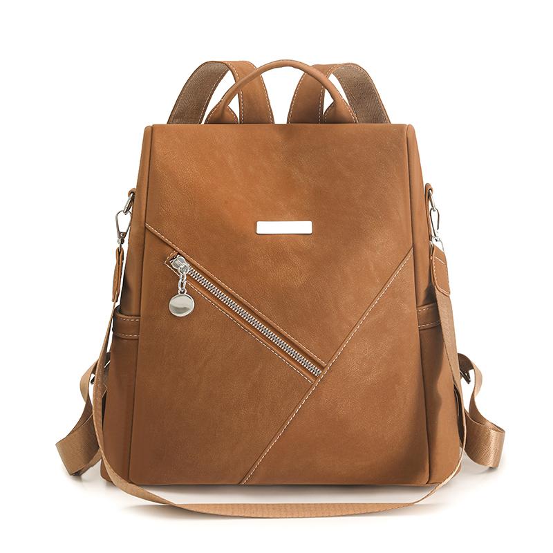Women Anti-theft Backpack Luxury Leather Daily Travel Shoulder Bag Backpack for Teenager Girl School Rucksack Large Capacity Sac