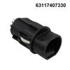 Plug-and-play Rear Lamp Socket 1pc 63117407330 Black Electric Components