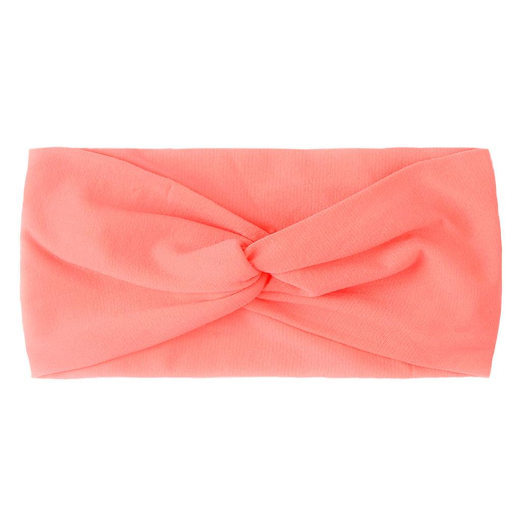 Children's Baby Hairband Cross-knotted Solid Color Hair Accessories Bow Hairband