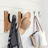 2x Sword Holder Wall Mount Display Hangers Decorative Home Decoration Sturdy Storage Racks Wood