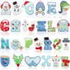 New Christmas Letter Embroidery Cloth Sticker Christmas Tree Towel Embroidery Patch Sticker Snowman Snowflake Computer Embroidery Chapter Boy