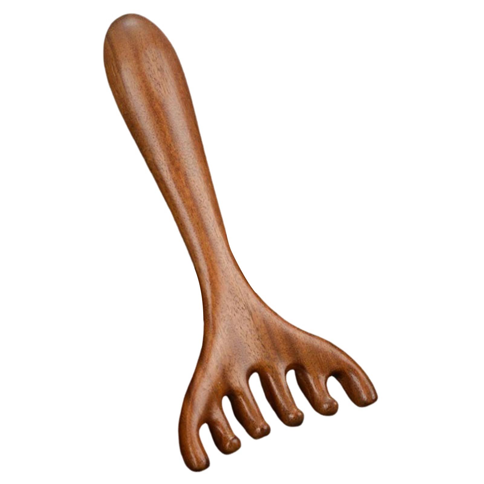 

Wood Therapy Massage Comb Wide Tooth Gua Sha Hair Comb Dredging Scalp Facial Massage Comb for Neck Shoulder Back Hand