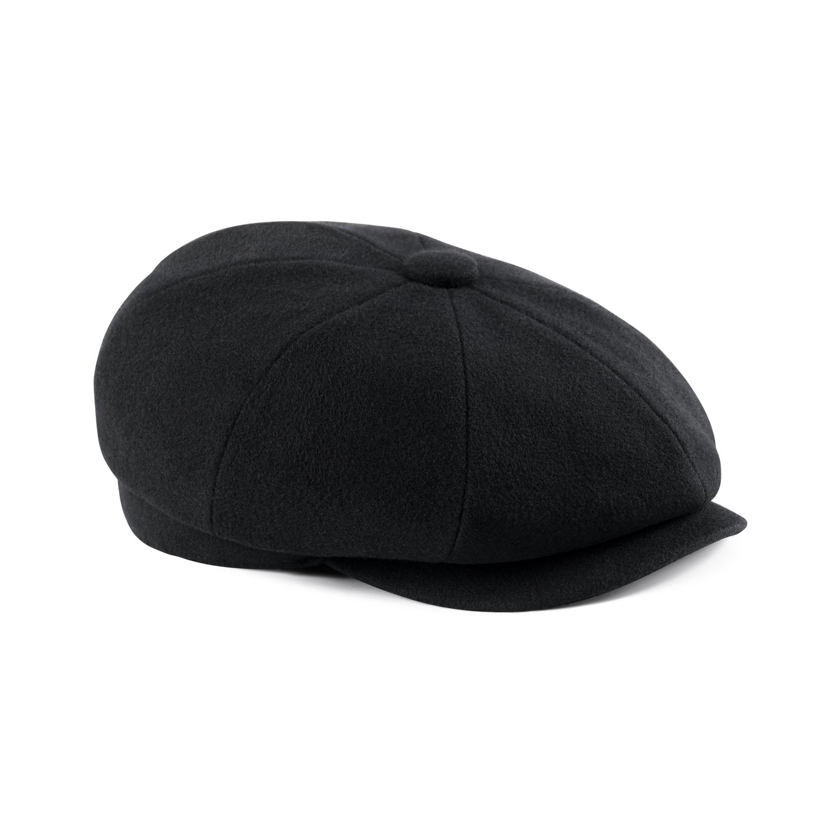 

FEINION Men s Newsboy Cap Single Size Quality Retro Irish Herrinbone Hats Gastby Ivy Caps for Male Vintage British Beret 61cm чорний