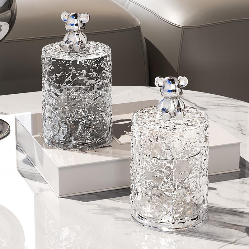 Zahnstocherbox, Staubdichte Aufbewahrungsbox für Wohnzimmer zu Hause, Zahnstocherglas, Zahnseideglas, Wattestäbchenbox, Zahnstocherzylinder