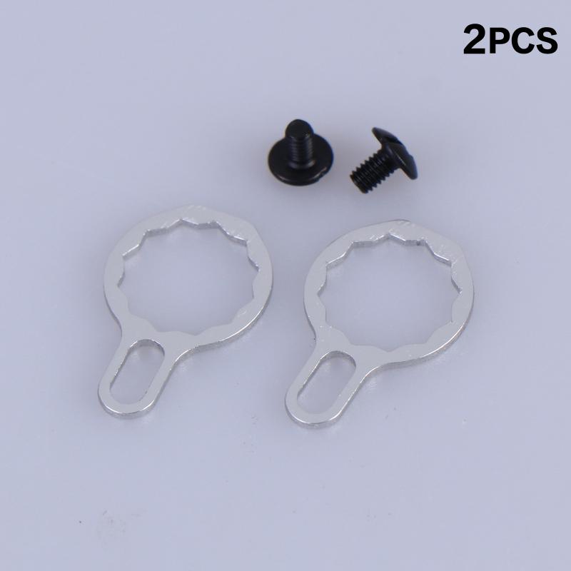 

2Set Fishing Reel Locking Plate Screw Nut Kit Replacement Fishing Reel Handle Lock Plate Baitcasting Tackle For 9-12Mm Acc серебряный