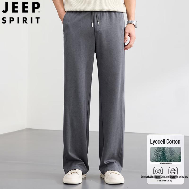 JEEP SPIRIT Men s Lyocell Cotton Blend Breathable Straight Casual Pants XL