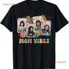 Retro Vintage Mom S Vibes Womens Mama T Shirt Vintage Washed Streetwear Slightly Breathable Stylish Fashion Unisex Homme