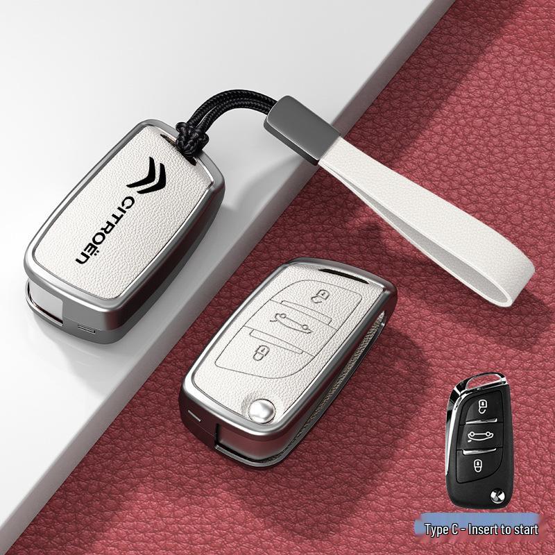 Car Key Cover & Buckle for Citroen C3XR, C4L, Tianyi, C5, C4 Sega, Elysee, C6 Models