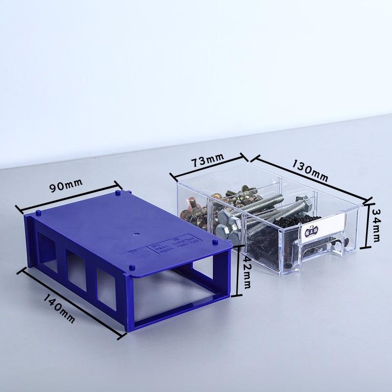 Modular PE Plastic Drawer Storage Box Labelable Hardware Small Parts Sundries Organizer for Garage Repair Worker Tool Classification