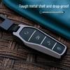BYD Key Cover: Compatible with Qin Plus DMI, Dolphin, E2, Yuan, Qin Plus DMIE6, E3 - Metal Key Shell with Buckle.