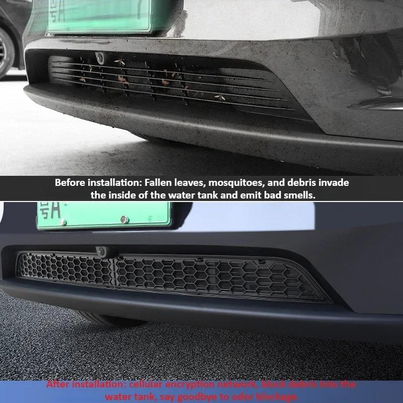 Lower Bumper Anti Insect Net for Tesla Model Y/YL Juniper 2025 Car Anti Dust Proof Inner Vent Grille Insect-proof Front Cover