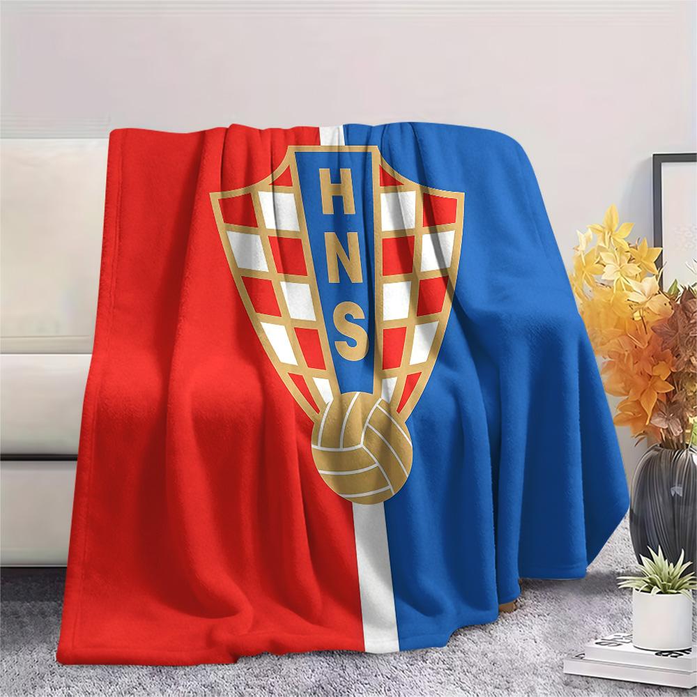 Croatia National Football Team Flannel Blanket, High quality Comfortable for All Seasons, Home Decor, Warmth and Comfort