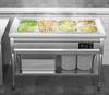 Ke Lai Heng Stainless Steel Warming and Serving Counter with Food Containers for Fast Food Restaurants