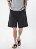 Vintage Striped Men Shorts With Pleated Design For Casual Summer Youth Wear