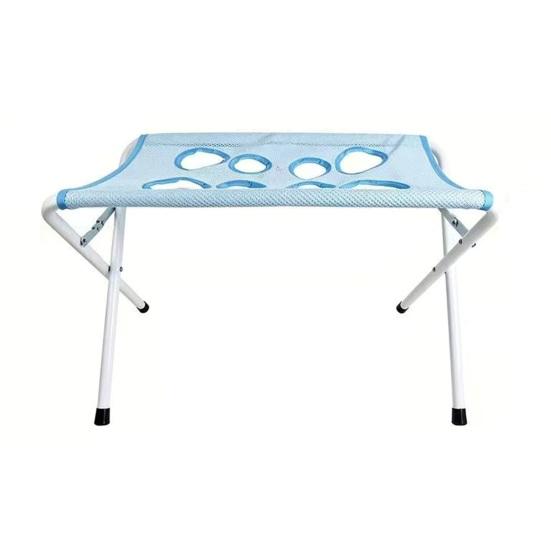 Dog Nail Clipping Assistant Pet Grooming Table with Foldable Stand, Adjustable Strap, Cat Hammock, 8-Hole Trimming Sling Washing Station for