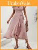 Boho Floral Vneck Openback Maxi Dress With Ruffle Hem For Summer Beach Vacation